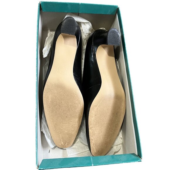 Ros Hommerson Hope Black Kid Leather Mary Jane Heels Size 8.5S Comes in Box - Picture 7 of 8